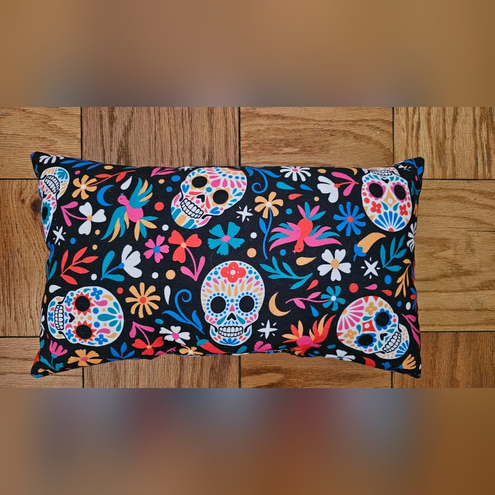 Decorative Throw Pillow | Sugar Skulls | 11x19